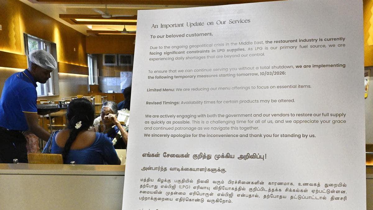 K.A. Ramaswamy Warns of Shutdowns as Coimbatore Hotels Cut LPG