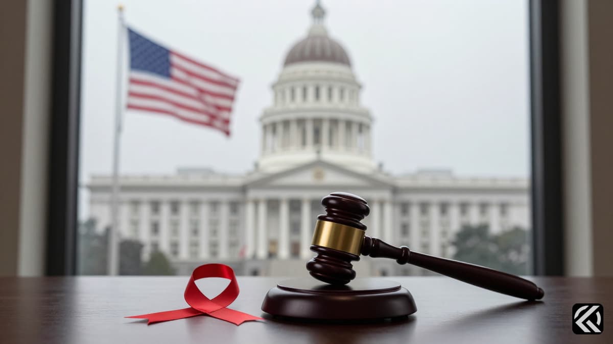 California State Capitol building with a gavel and ribbon symbolizing a paused political investigation into misconduct allegations.