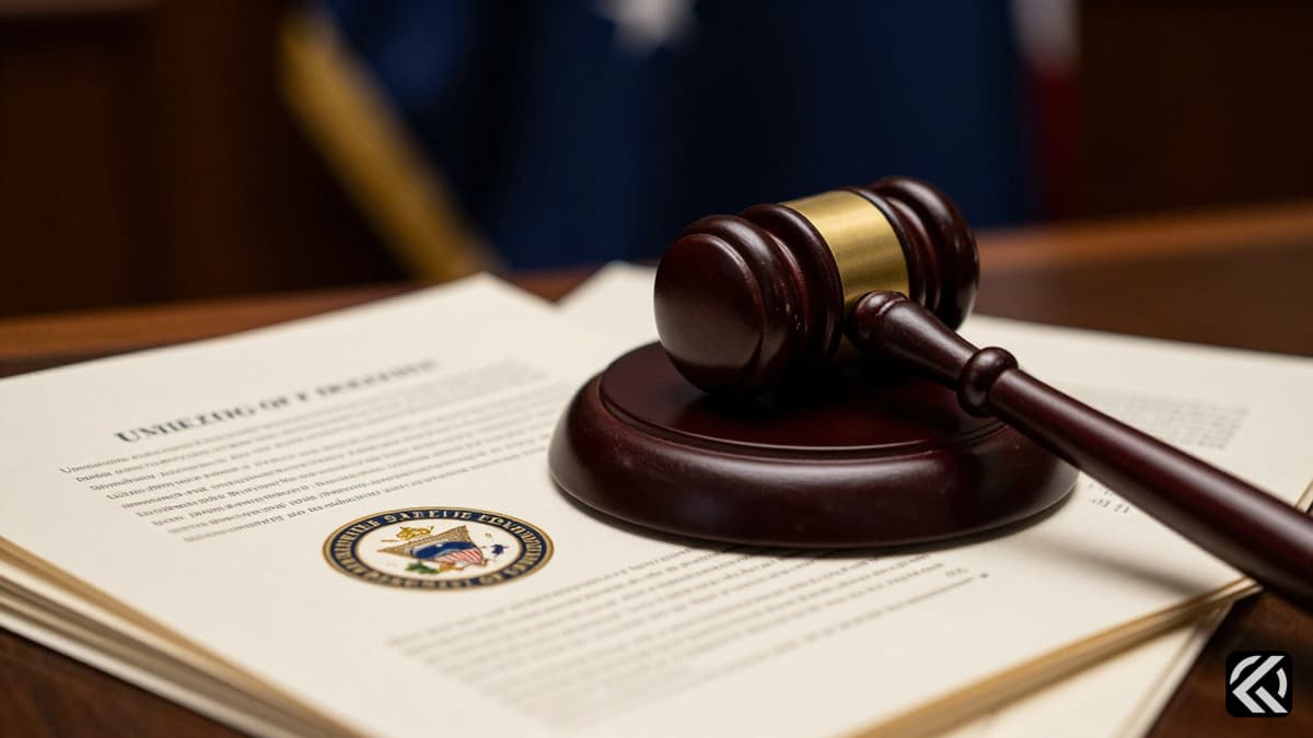 Gavel on defense documents symbolizing Senate hearing