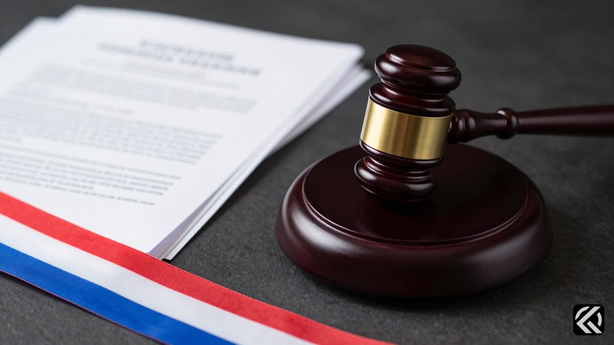 Gavel on desk with documents symbolizing political debate outcomes.