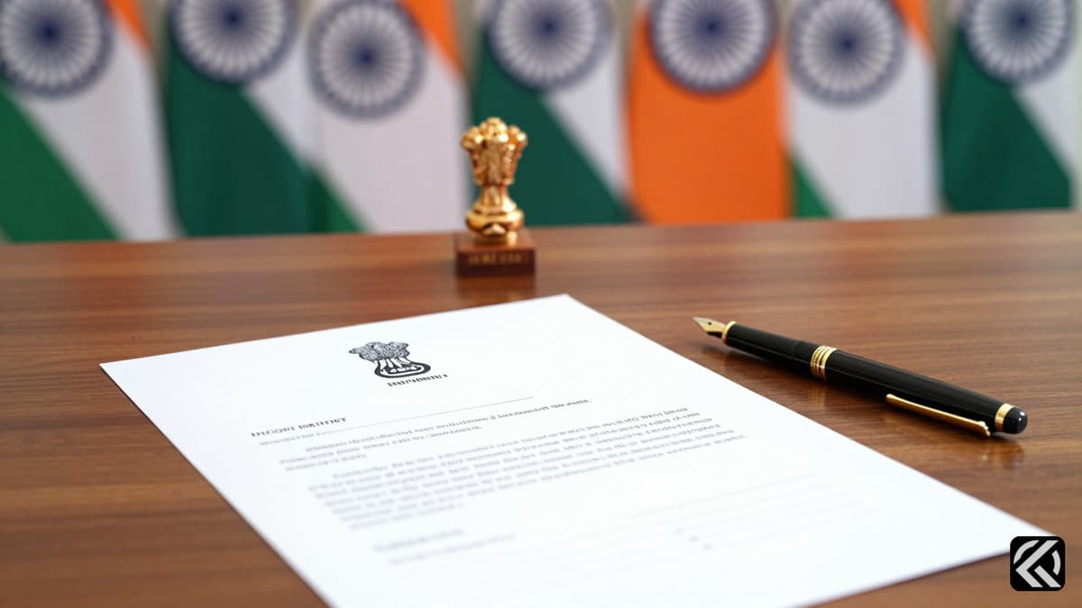 Official document and political flags symbolizing a government formation agreement