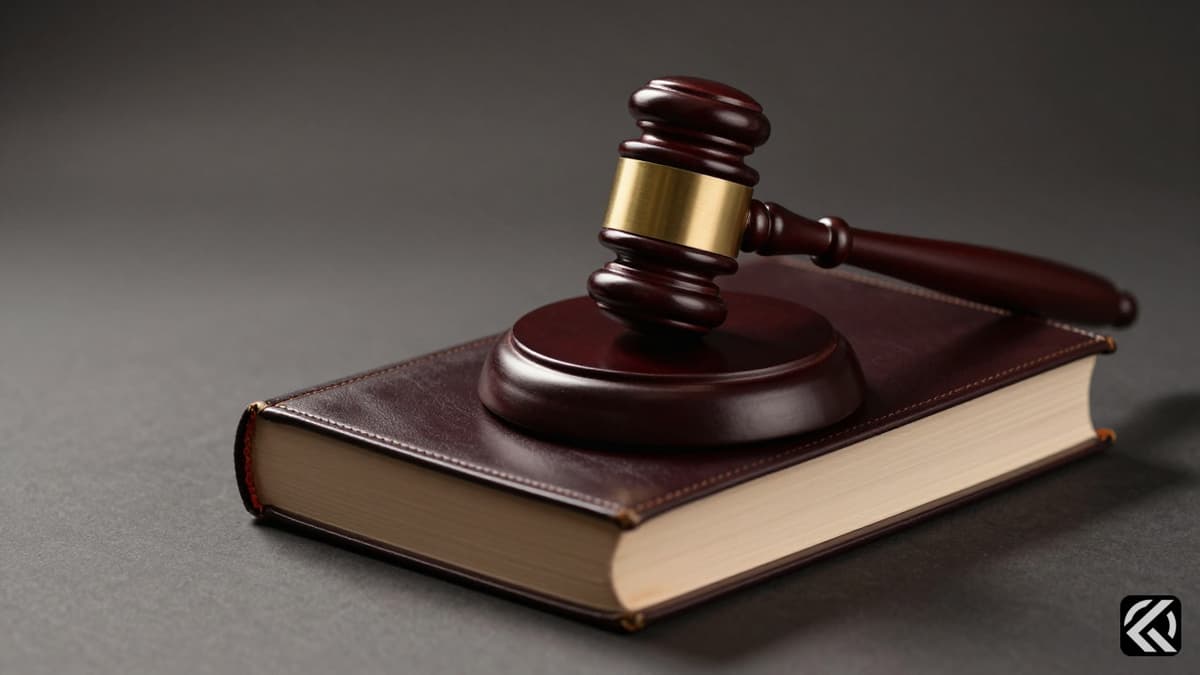 A symbolic photo of a wooden gavel on a law book representing legal advocacy.