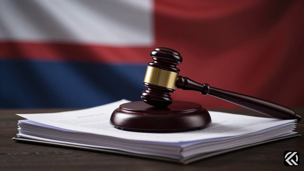 Gavel on documents symbolizing legal accountability in political case