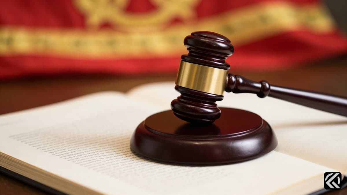 Gavel on legal documents symbolizing federal charges against a local official.