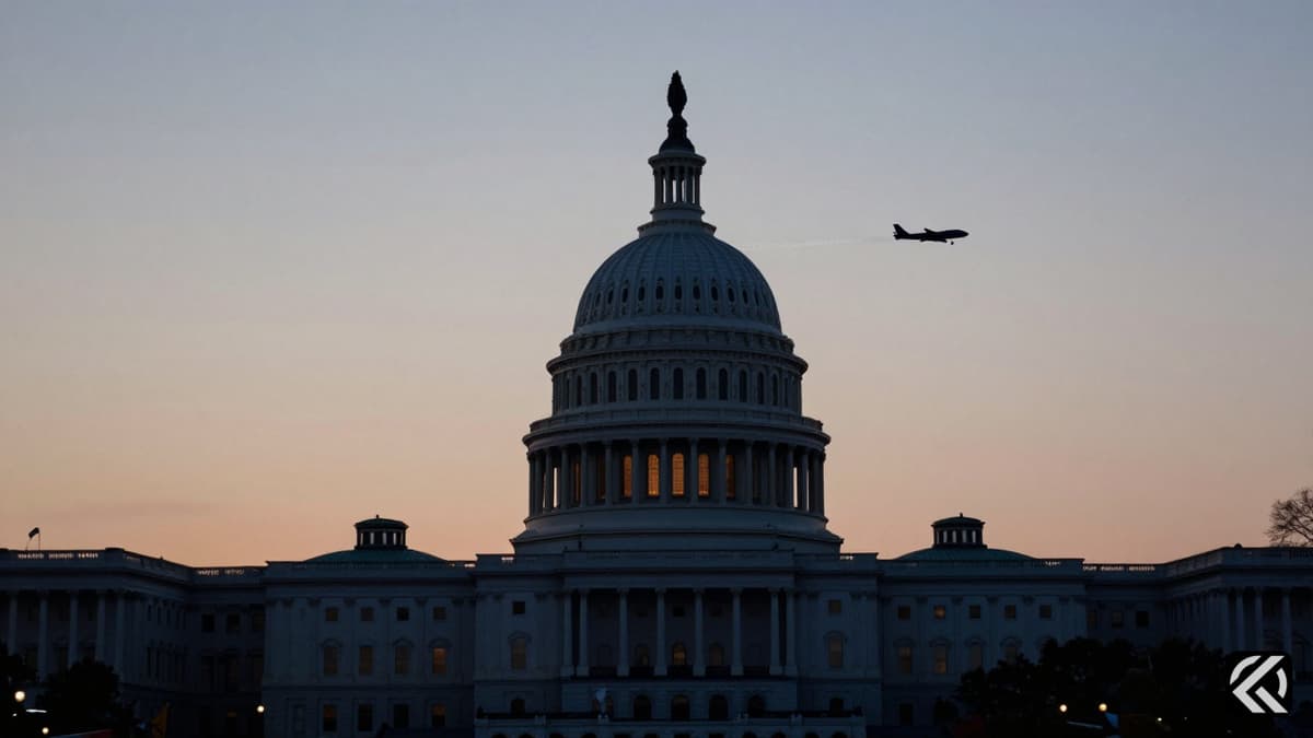 Silhouette of two planes over the sea near the US Capitol symbolizing the 1996 incident and justice.