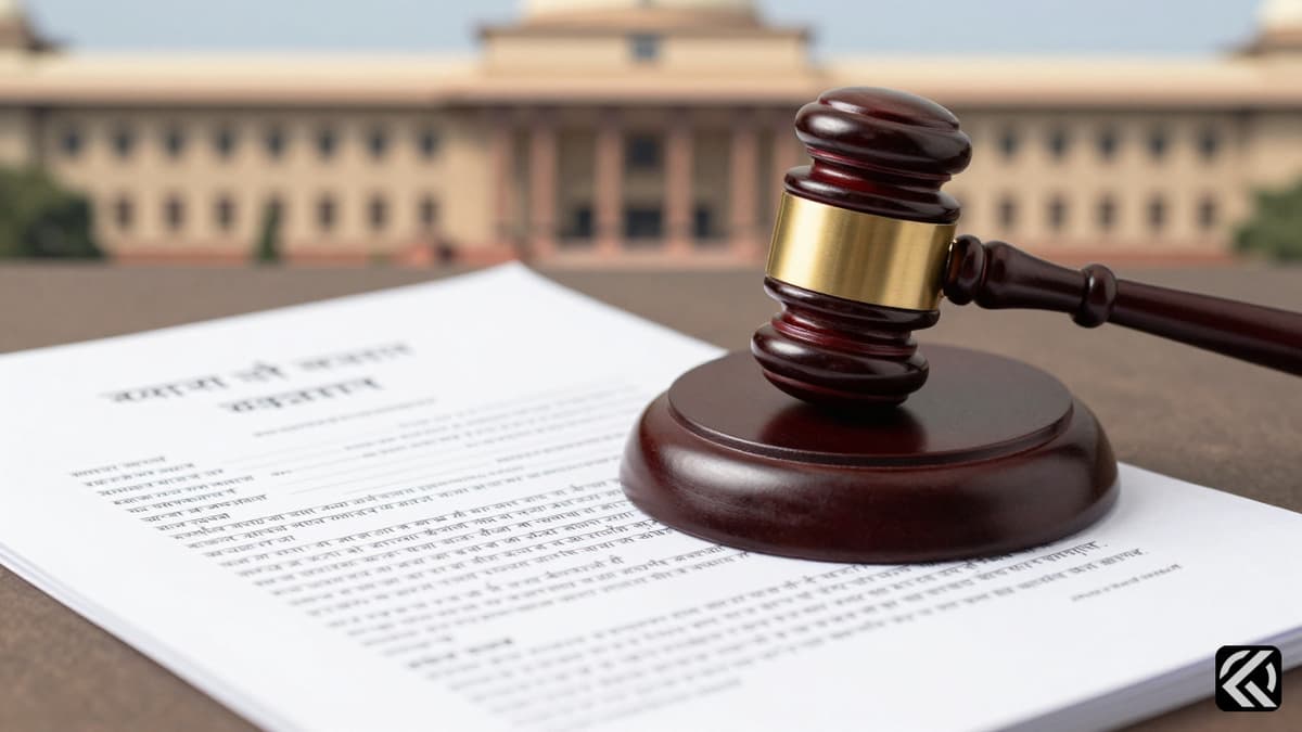 Gavel and legal documents symbolizing the Supreme Court's decision on Bihar voter lists.