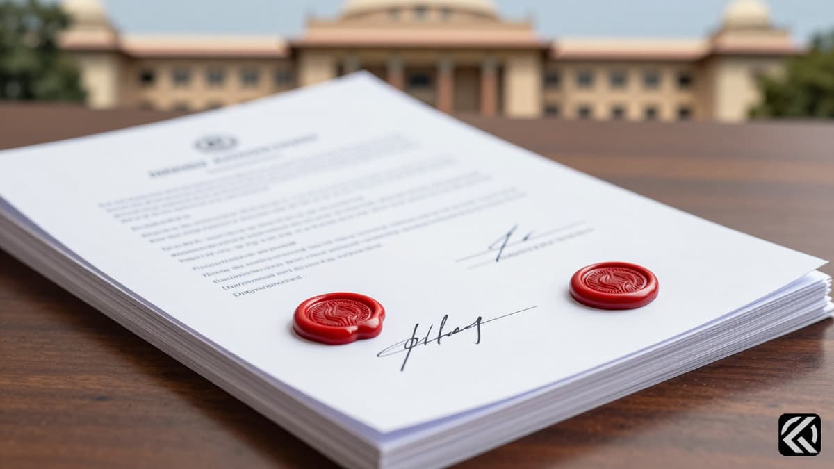 Stacked official documents with red seals on a desk symbolizing political nomination rejection