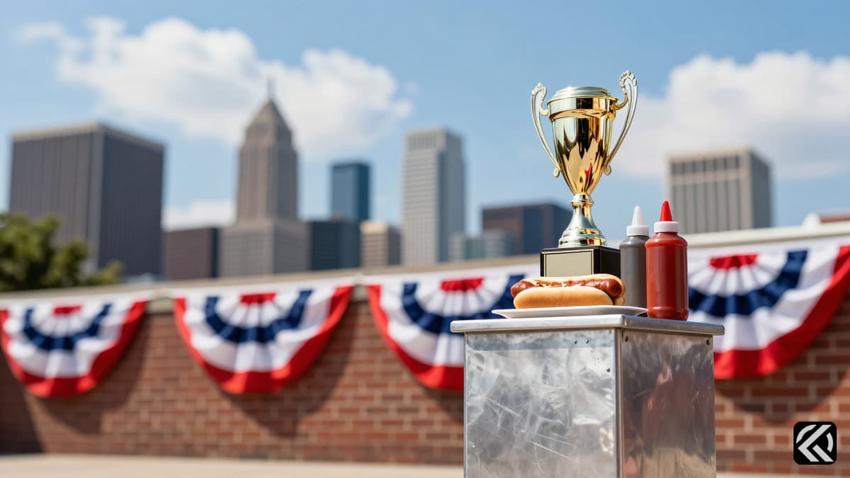 Joey Chestnut Wins Hot Dog Eating Title on 250th Anniversary