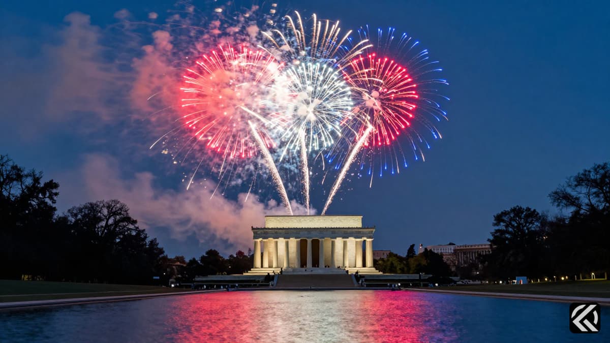 Trump Champions Election Bill Amid Historic DC Fireworks