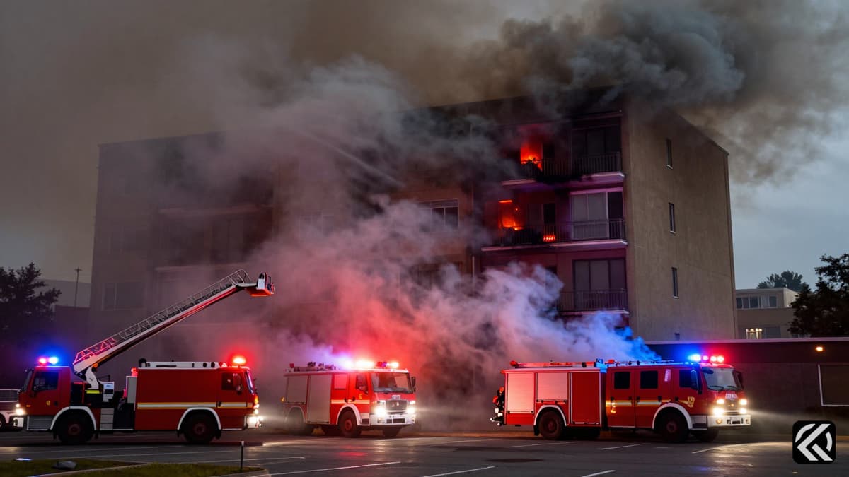Noida Fire Kills Two: EV Battery Ignition in G+4 Building