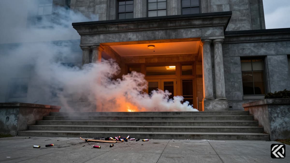 Anti-ICE Veteran Ignites Flames at Manhattan Federal Complex