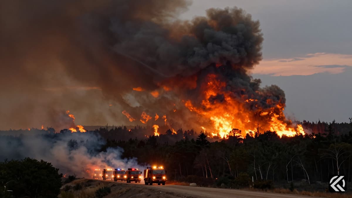Uncontrollable Wildfires Force Massive Evacuations in France and Spain
